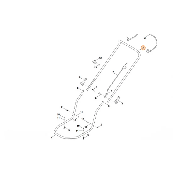 STIHL  Górna część uchwytu kierującego 6357 763 5026